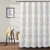 Import Waterproof 100 polyester fabric jacquard luxury shower curtain for bathroom from China
