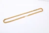 Wholesale 45cm Stainless Steel Necklace Mens 14k 18K Gold Plated Filled Cable Franco Figaro Chain Necklace