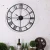 Wholesale 60cm 24&quot; Round Metal Skeleton Roman Numerals Minimalism Industrial Home Decor Decoration Modern Wall Clocks for sale