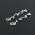 Import Wholesale 925 Sterling Silver Natural Emerald Gemstone Earrings Jewelry Dangle And Drop Earrings Present Supplier Manufacturer from India