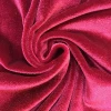 Wholesale 93% polyester 7% spandex velour plain fabric for dress home textile FLX8001 821