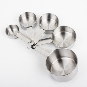 Wholesale Baking Tools Measuring Spoon Stainless Steel 5Pcs Measuring Cups For Kitchen