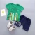 Import wholesale boutique cotton printed Casual wear children infant toddler clothing sets boy clothes Short T-shirt+Pants Suits from China