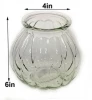 Wholesale Bowl Textured H6x4in Glass Vase, wholesale, bulk