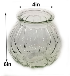 Wholesale Bowl Textured H6x4in Glass Vase, wholesale, bulk