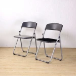 Wholesale Cheap commerical furniture stackable heavy duty plastic foldable waiting chair cushion garden plastic folding chairs