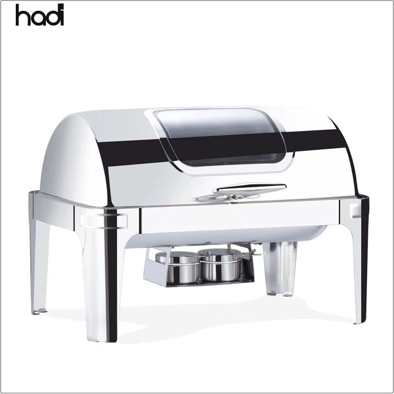 Wholesale cheap other hotel buffet food warmer chafing dish oblong roll top chafing dishes south africa
