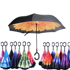 Wholesale Cheap Umbrellas Magic Upside Down Reverse Umbrella