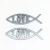 Import Wholesale Christian Fish Figurine Metal & Wood Ichthys Symbol Christian Fish Communion Gift with natural wood stand handmade from China