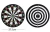 Import Wholesale custom Double Thickening Indoor Sport Magnetic Flocking Double Target Dart board from China