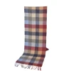 Wholesale Custom Luxury Thick Check Shawl Knitted Pashmina Blanket Winter Scarves Ladies 100 Cashmere Wool Scarf Women