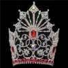 Wholesale Customized Pageant Large Crown Rhinestone Beauty Crystal Tall Tiara with Light