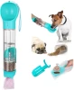 Wholesale Dog Travel Pet Food Water Bottle 500ML Leak Proof Dog Water Dispenser with Drinking and Feeding Function