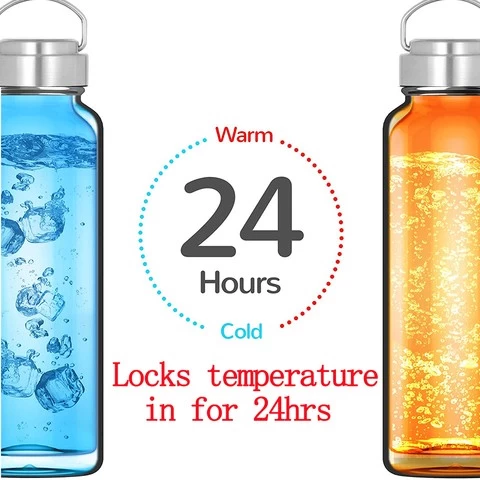 wholesale Double Wall Vacuum stainless steel water bottle sport insulated water bottle with custom logo
