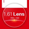 Wholesale eyeglass lenses uv400 thinner 1.61 aspheric super hydrophobic high index