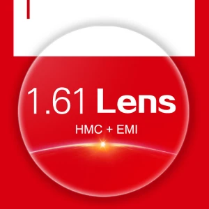 Wholesale eyeglass lenses uv400 thinner 1.61 aspheric super hydrophobic high index