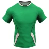 Wholesale Fully Sublimation black rugby uniform jerseys 100%polyester rugby shirts league rugby wear