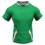 Wholesale Fully Sublimation black rugby uniform jerseys 100%polyester rugby shirts league rugby wear