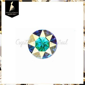Wholesale gemstone jewelry making AAA diamond round cut shape 1201 pointed back large crystal fancy rhinestone loose gemstone