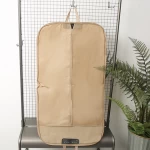 Wholesale luxury custom printed coat hanger non woven garment bags suit cover