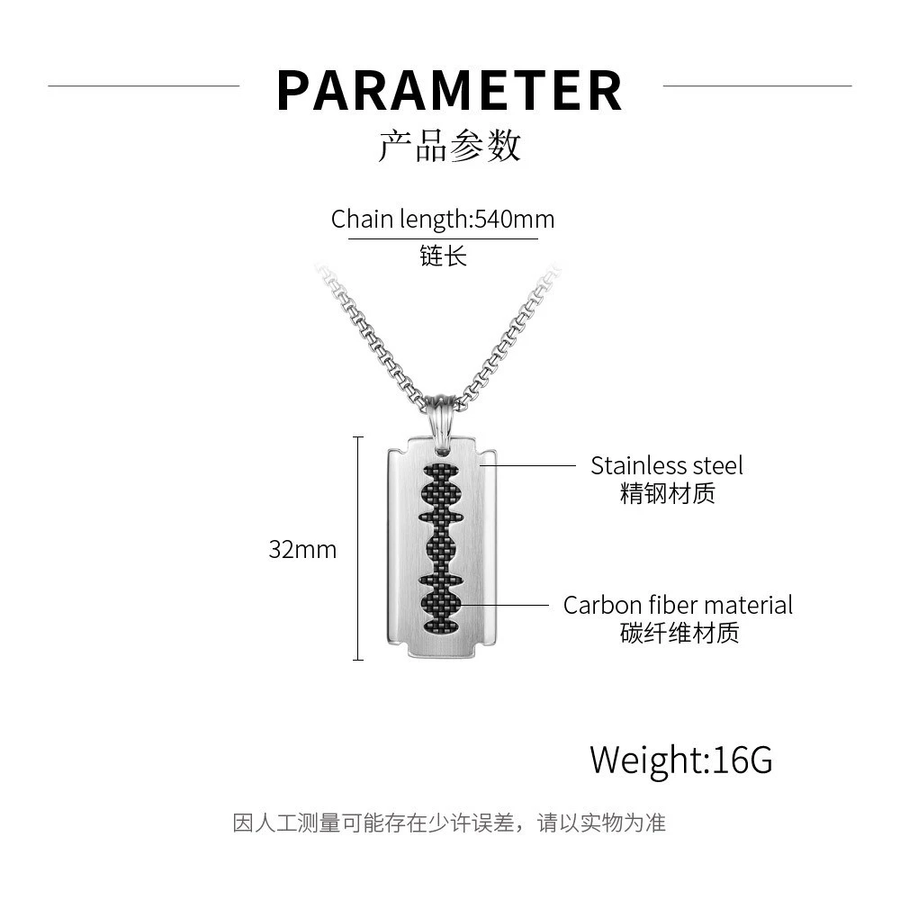 Wholesale Luxury Stainless Steel Necklace Men Garment Accessories Hip-hop Chain Necklace Jewelry  Men Chain Necklace