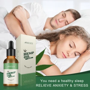 Wholesale Natural Plant Extracts Hemp Seed Oil 100% Organic CBD Massage Oil Sleeping Serum Aid Pain Anxiety Relief Essential Oil