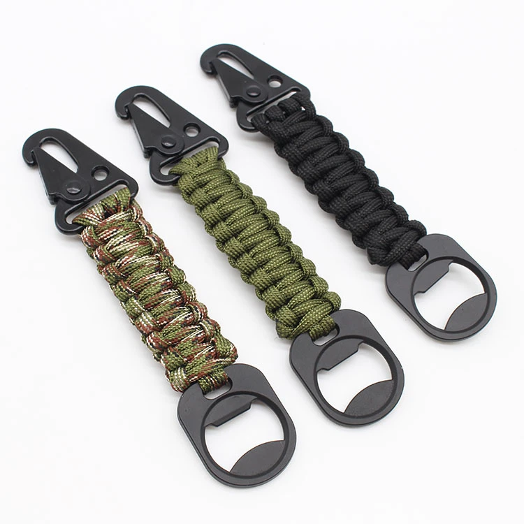 Wholesale Outdoor Camping Gadget Carabiner Nylon Keychain , Accessories Climbing Equipment Keychain
