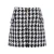 Import wholesale price fall and winter gird printed a-line mini women plaid check fleece tweed winter woolen zipper skirt from China