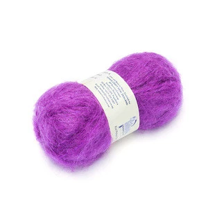 Wholesale Soft Comfortable Hand Knitting Wool Mohair Brushed Yarn