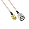 Wholesales Right Angle Sma Male To Bnc Female Bulkhead Rg316 Jumper Cable Coaxial