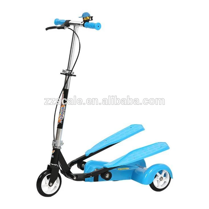 Wing Flyer fitness foot step dual pedal scooter for kids and adults kids 3 wheel scooter