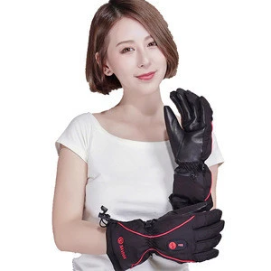 Winter sports ski rechargeable battery heated gloves