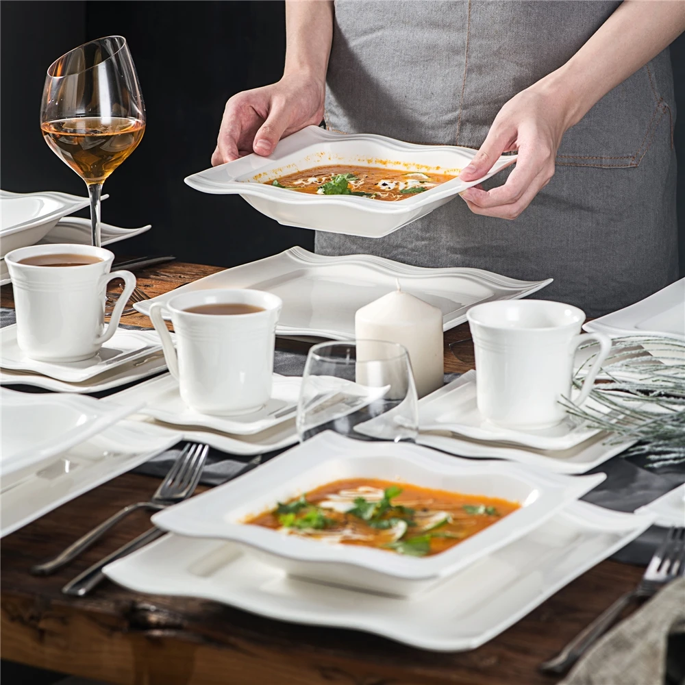WinWin Brand new sets en vitrelle plates cups dinnerware ramen bowl set with high quality