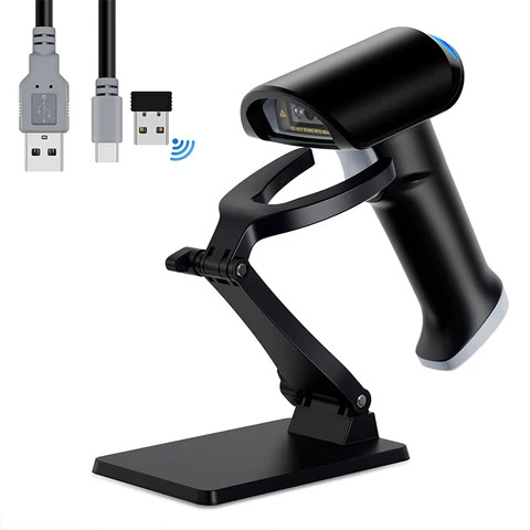 Wireless 2D Barcode Scanner with High Compatibility for Online Shopping