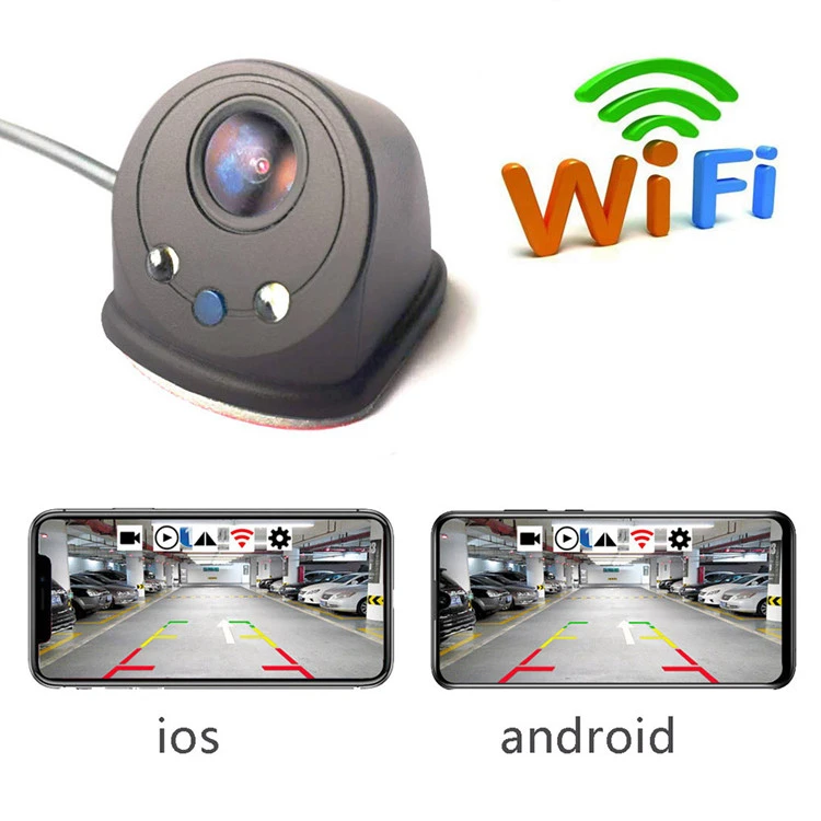 Wireless Car Rear View Camera WIFI Reversing Dash Cam USB Mini Waterproof auto blind spot left and right side view camera