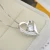 Import Women 100% Real 925 Sterling Silver Necklace Heart Pendant Jewelry from China