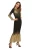 Import Women Fashion Bronzed Gold/Silver Print Slim Cotton Long Sleeve Party Evening Dress from China