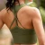 Women Push Up Yoga Bra Seamless Cross Back Top Fitness Active Wear for Gym Brassiere Womens Sportswear