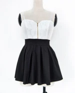 women  slim spaghetti strap lace patchwork mini homecoming dress orange cocktail dresses for summer