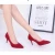 Import Women Shoes Pointed Toe Pumps Patent Leather 8CM High Heels Boat Shoes Wedding High Heels from China