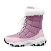 Womens Fashion Waterproof Warm Fur Winter Snow Ankle Boots Shoes
