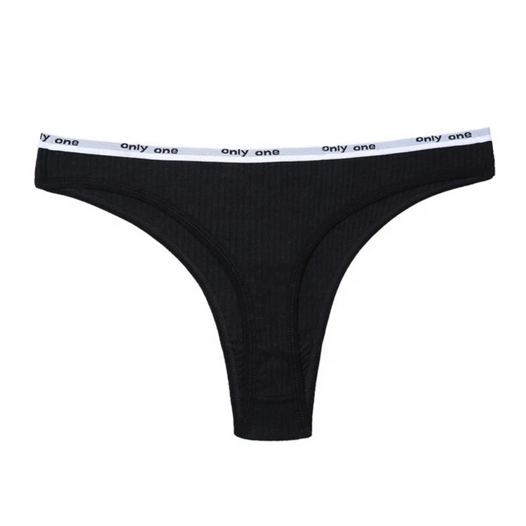 Women&#x27;s Cotton G-String Thong Panties String Underwear Women Briefs Sexy Lingerie Pants Intimate Ladies Letter Low-Rise Panties
