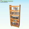Wooden library shelving