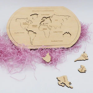 wooden puzzle world map educational toys