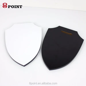 Wooden Souvenir Sublimation MDF Factory Made Shield Trophy Blank For Custom Logo Printing