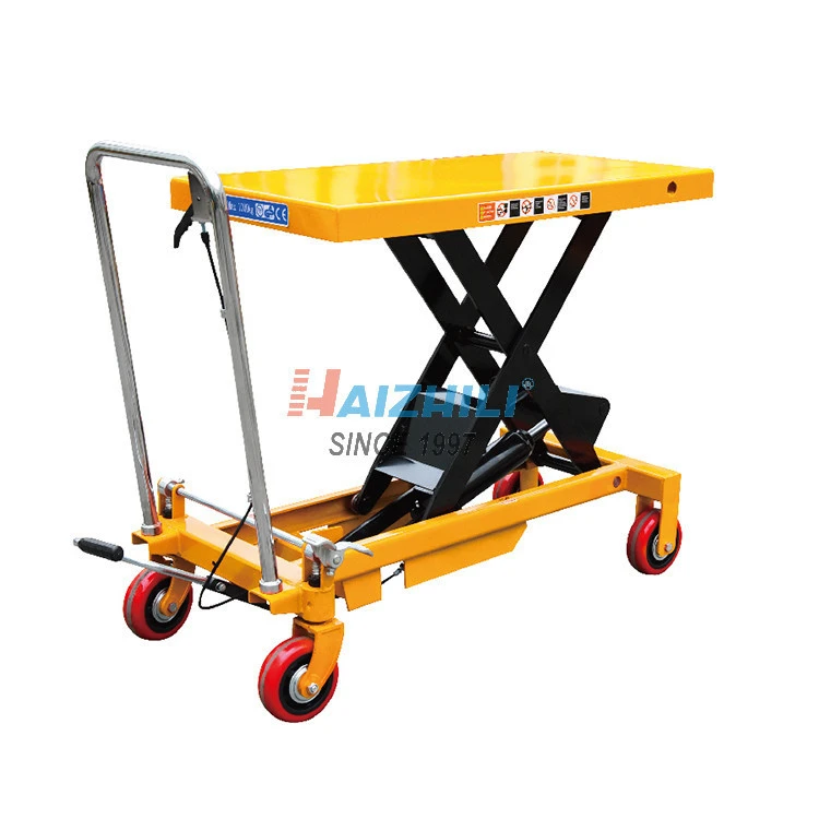 Workshop lifter machine 1000kg hydraulic manual lift table