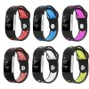 Wristband Replacement Accessories Dual Colors Silicon Watch Strap Bands For Fitbit Charge 2