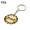 WTD China manufacturer high quality custom logo printing stainless iron Keychains