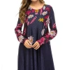 X66211A Ethnic Clothing Plus Size Women Maxi Flower Dresses