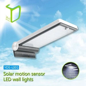 Yardshow Sample Available Light-control Motion Sensor Activated solar powered wall lights outdoor for garden yard
